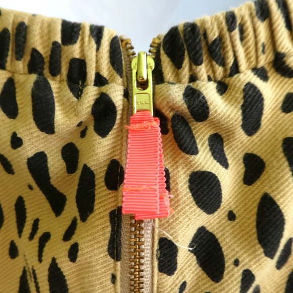 Crewcuts J. Crew Animal Print Jumpsuit Self Tie Zipper Back Pockets Cheetah 14 - Picture 6 of 8